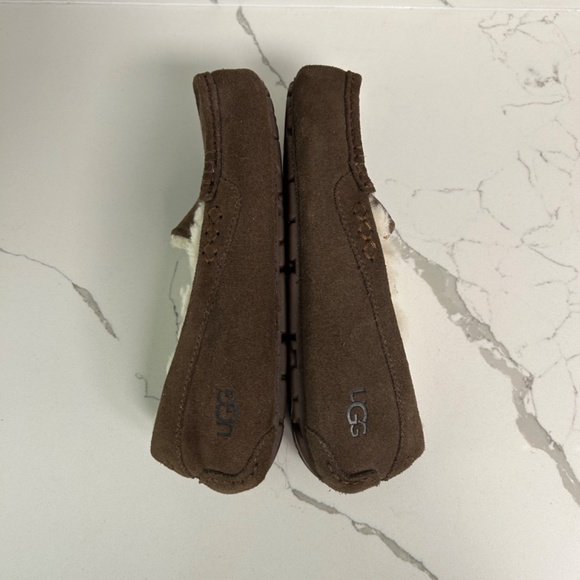 UGG Ansley Suede Moccasin Slippers US 6 Brown - Picture 5 of 8